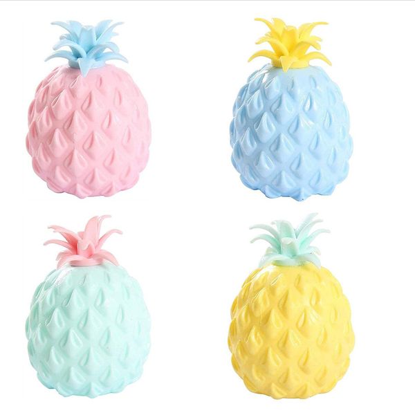 Juguetes de descompresión Vent Pineapple Squeeze Vents Balls Pinchs Music Soft Pineapples Vent Ball Funny Pinch Toy