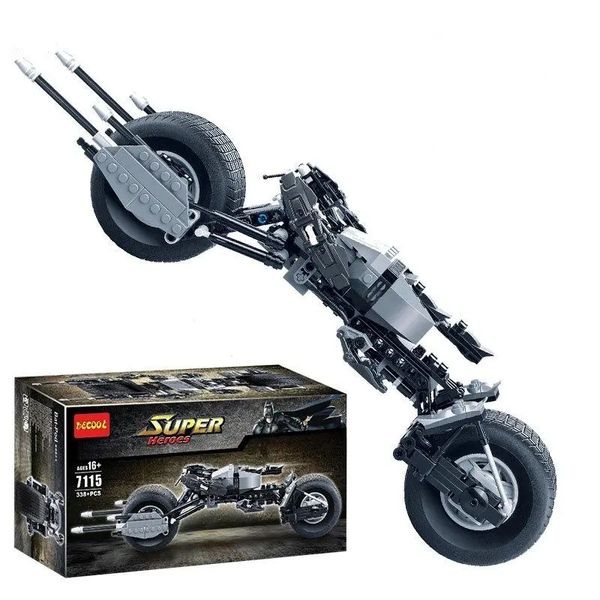 Decool 7115 338 pièces voiture moto modèle blocs de construction jouets ensembles bricolage jouets avec emballage d'origine