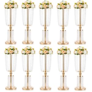 Decor Acryl Crystal Wedding Road Lead Table Bloemstand Kandelaar middelpunt Event Party Wedding Decorations Imake436