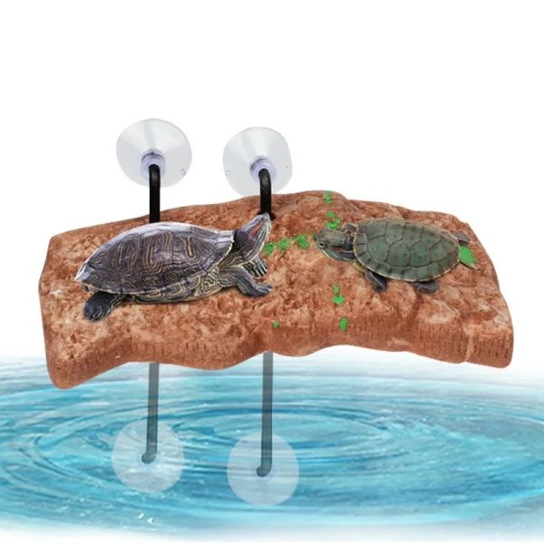 Décor Aquarium tortue se prélasser plate-forme rectangulaire île flottante tortue jetée Aquarium décor tortue brésilienne grimper île tortuga