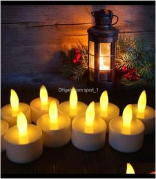 Décor Home Garden Drop Livrot 2021 LED sans flamme SALIGHT FLICKING COUTLES LUMIÈRE sans batterie pour la fête d'anniversaire de mariage C8348779