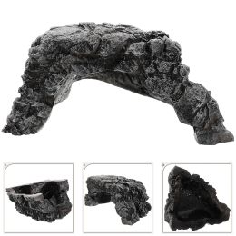 Décoration reptile cachette de cachette de tortue roches roches ornements de dragon barbu dragon décor cache et grottes en résine grenouille habitat accessoires de serpent