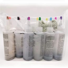 Décoration 8 bouteilles kit Muticolor colorants de peinture permanente textile kits de bricolage coloré mourant pour les vêtements d'arts bricolage