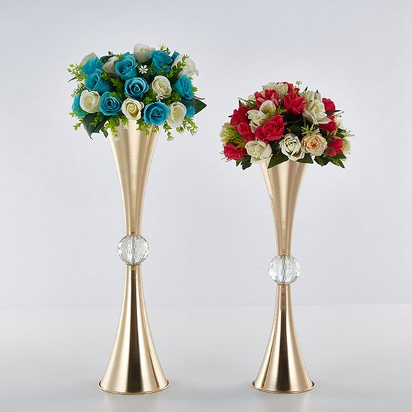 Décoration acrylique Vases luxe Table Vase mariage pièce maîtresse événement route plomb fleur support pour maison hôtel fête senyu519