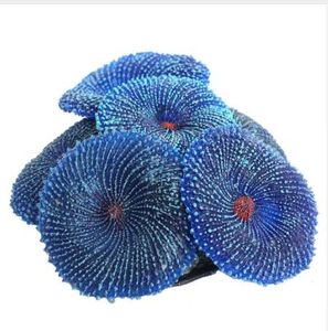 Decoratie aquarium kunstmatige hars koraal zee plant ornament siliconen nontoxic blauw