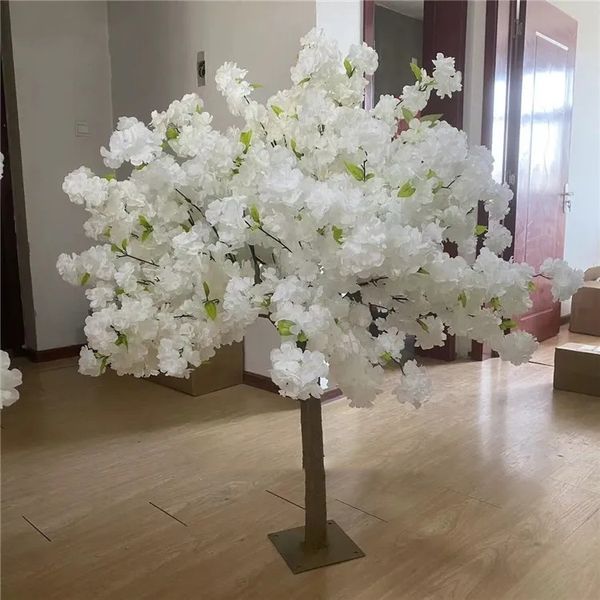 decoración Decoración de escritorio Decoración personalizada para eventos de boda Árbol artificial Árboles de flor de cerezo blanco Flores de flor de cerezo artificiales 797