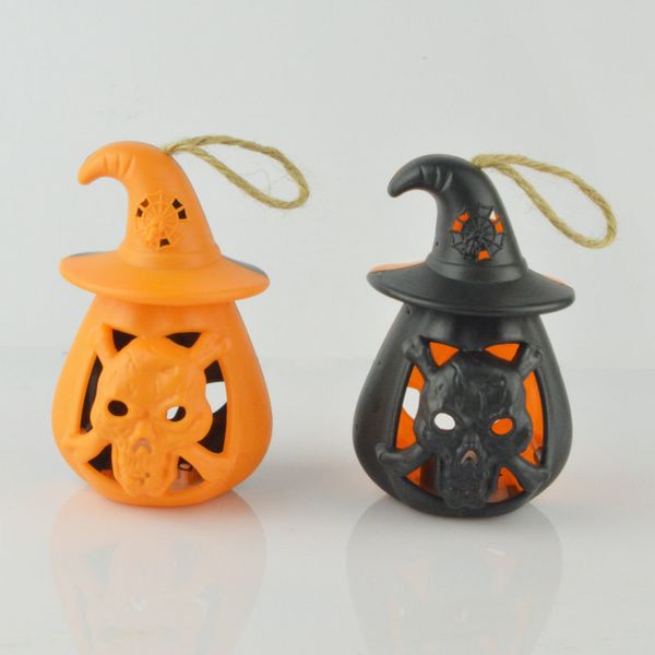 Décoration pour Home Horror accessoires enfants jouet LED Halloween Pumpkin Lanterne Lanterne Lampe DIY suspendue Scary Scary Light ZWL648