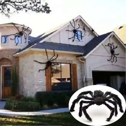 Décoration hantée 30cm / 50cm / 75 cm / 90 cm / 125 cm / 150 cm / 200 cm Spider Black Halloween House Prop