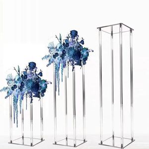 Decoratie Huishouden Tall Crustal Wedding Flower Stand Kroonluchter centerpieces Flower Stand Wedding Supplies Flower Walkway Pillar Wedding Decoratie 552