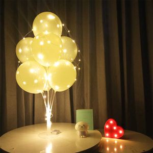 Support de ballons lumineux LED, colonne de décoration pour fête prénatale, anniversaire, mariage, fournitures pour adultes