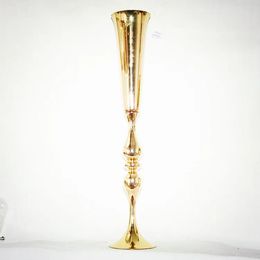 Décoration Nouvelle arrivée Gold Mental Flower Stand Candabra Mariage Vase Stand Centombe et Flower Stand Decoration décoration Decor00130