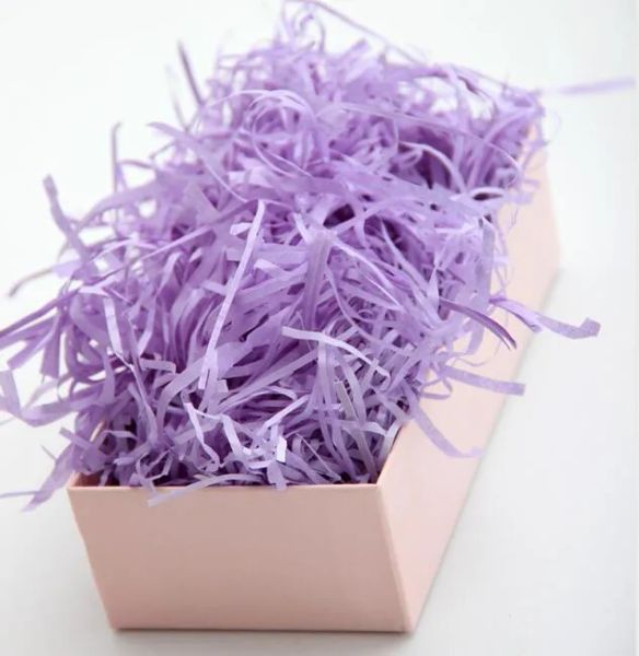 Papier de décoration pour cadeau, papier déchiqueté couleur bonbon, remplissage de boîte-cadeau, décoration de mariage du nouvel an, papier de fête d'anniversaire pour l'emballage