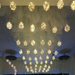 Decoración boda colgante luz Led techo colgante nórdico luces colgantes modernas imake700