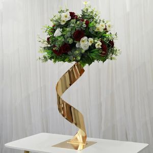 Decoratie Wedding Tafel Decoratie Goud Flower Stand Wedding Party Metal Flower Stand Centerpieces IMAKE707