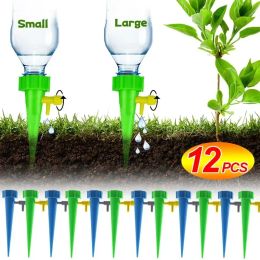 Décorations 1 / 12pcs Dispositif d'arrosage de fleurs Automatique Plante intérieure Kits Dripper Kits Garden Maison d'irrigation réglable