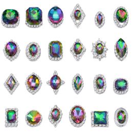 Decoraciones 100pcs K9 Arte de uñas Cristal Rhinestonesnil Art Charm JC (81100) 3D Nail Art Rhinestons Crystal Gams Gem Gem Stones