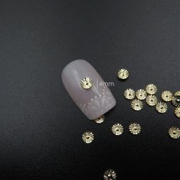 Décorations 100pcs / lot Gold Spiral Texture Vis Filetage Metal Studs Rivets Nail Art Decorations Supplies Nails Accesorios Bijoux Charmes