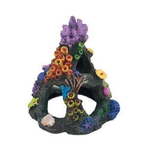 Decoraties 1pc Stijlvol Cave Decor Pretty Aquarium Coral Praktisch ornament