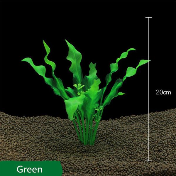 Décorations 20 CM Artificielle Écologique En Plastique Aquarium Faux Plantes D'eau Maison Fsh Réservoir Décoration Accessoires