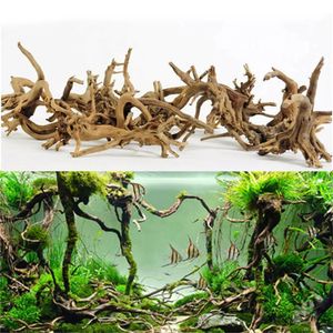 Decoraties 2 STKS Hout Natuurlijke Boomstam Drijfhout Aquarium Aquarium Plant Decoratie Ornament 231019