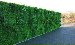 Décorations 40 * 60cm pelouse de la plante artificielle Milan Eucalyptus Grass Plastique Faux Porceau vert Plant Plant Mur Decoration