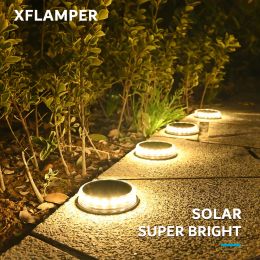 Décorations 4pcs LED Super Bright Pathway Light Light Outdoor IP65 étanche de 3,7 V 1200mAh lampe terrestre pour décoration de jardin