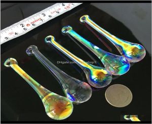 Décorations 5x Crystald Raindrop Chandelier Glass Prism Drop Icicle Diy Pendant Suncatcher suspendu Waterdrop Waterdrop 8 mm Hmtqux1774338