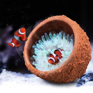 Décorations nid d'anémone pour empêcher la fuite, argile et roches vivantes, faites pour les plantes d'aquarium, réservoir de récif, 231113