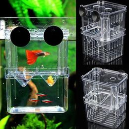 Decoraciones Acuario Caja de cría de peces Pet Fish Tank Guppy Doble cría Criador Criadero Criadero Splits Pecera Tortuga Reptil Casa 231016