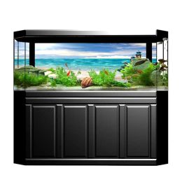 Decoraciones Aquarium Landscape Poster Poster Fish 3d Pantalía de pintura Decoración de acuarios de contexto de caparazón de la playa