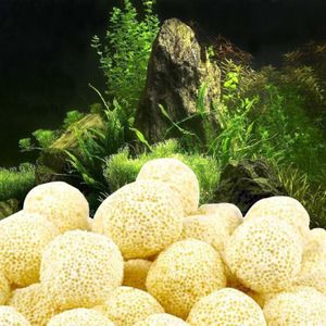 Décorations pour plantes d'aquarium, filtre en céramique poreux, sac en filet, boule biologique, décoration de plantes d'aquarium, ornement de paysage, 174v