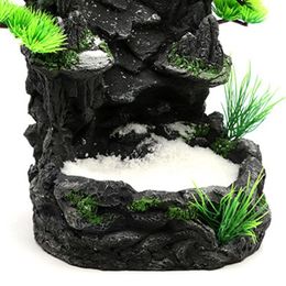 Decoraties Aquarium Zand Waterval Berg Boom Uitzicht Aquarium Decoraties Klein terrein Landschap Ornament voor Reptielenhabitat N1HF