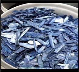 Décorations aquariums animaux de compagnie fournit un jardin à la maison 100g en vrac bleu kyanite cristal quartz guérison reiki gemmstone natural pierre poisson t1130633
