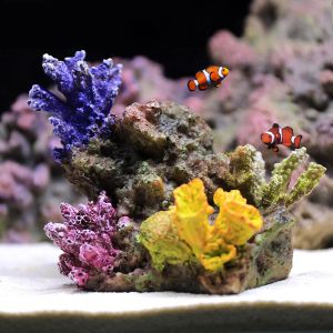 Decoraties Kunstmatige Koraal Koraal Ornamenten, Aquarium Decor, Desktop Versiering, Landschap Maken, Simulatie Zeester, Hars Reef Rock Gift