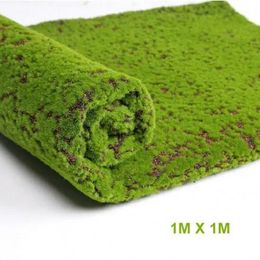 Décorations Artificial Moss Fake Decorative Moss Grass for Christmas Home Shop Decor Green