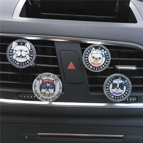 Décorations De Voiture Clip De Parfum Chien Acrylique Parfum Garniture Diffuseur Air Vent Désodorisant Sortie Décoration Auto Intérieur Accessoire Cadeau Parure 0209