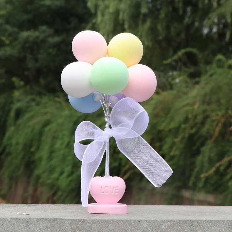 Süslemeler Yaratıcı Otomatik Toon Kil Süsleri Romantik İtiraf Balon İç Dekorasyon Çok Çarşamba Güzel Balon Araba Dekoru R230228