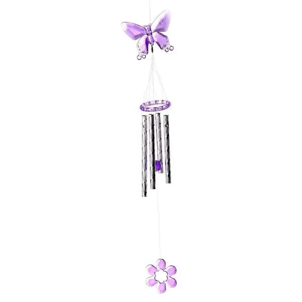 Décorations Creative Butterfly Wind Chime cloche avec tubes en métal Ornement Gift Yard Living Hanging Decor Art Home Decoration