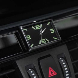Decoraties Creative Electronic Quartz Lumineuze Airconditioning Air Outlet Auto Interior Dashboard Stickon Clock Car Accessoires 0209