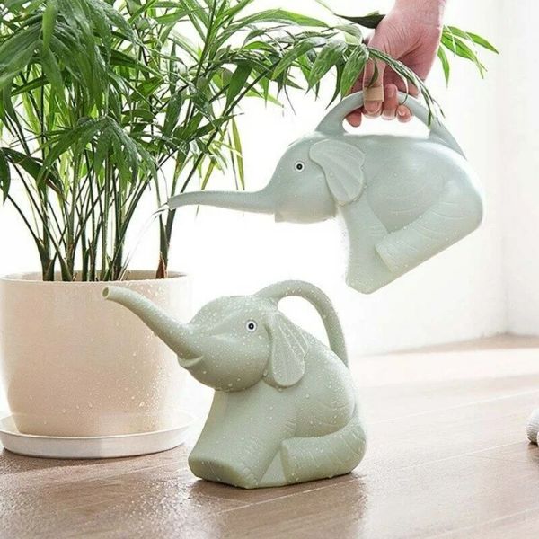 Decoraciones lindas plástico la maceta de riego de la elefante puede plantar accesorios para el hogar de riego al aire libre herramientas de jardinería suministros de jardín