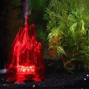 Décorations Aquarium aquascape décoration couleur lumières d'aquarium LED lumières de plongée aquarium lumières de volcan lumières de disque d'air lumières rondes bulle