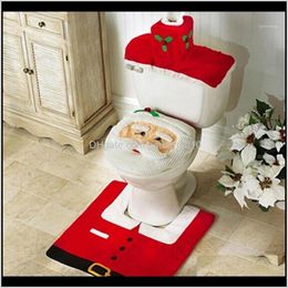 Decoraties voor thuisbadkamer Toiletzitting Cove Paper Rug Natal Kerst Ornamenten Santa Claus Jaar Decor Navidad1 41WNC LMKP6