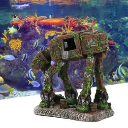 Décorations Ornement du paysage décoration à haute imitation pour la résine de poisson-poisson pour poisson aquarium robot chien aquarium