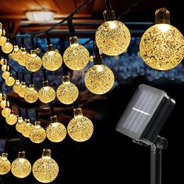 Décorations LED String Light Solar Fairy Lights 5m 20led Warm Light Imperproof Outdoor Garden Mariage Décoration de Noël Lampe de Noël