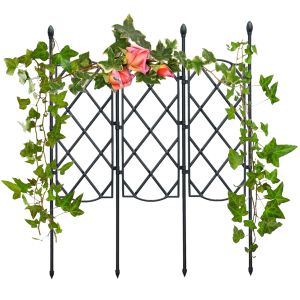 Decoraties metalen tuin Trellis Plant Support Rack voor achtertuin en patio roestvrije draadrooster roosterpanelen voor rozen wijnstokken klimop klimmen