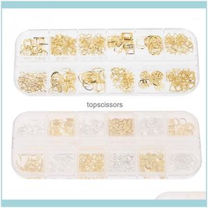 Décorations Nail Salon Santé Beautynail Décoration 12 Grille Style Mixte Art Métal Shell Star Goujons Chaîne Ongles DIY Aessories Tool1 Drop de