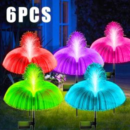 Decoraciones al aire libre LED SOLWAY Lights Improifer Jellyfish Decoración Garden Luces de césped 7 Color Cambio Patio Patio de la pasarela Lámpara solar Lámpara