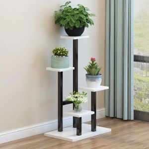 Décorations Plant Stand Multiple Flower Pot Shees Shees Planter Rack Rangement Organisateur Affichage pour la décoration de jardin intérieure