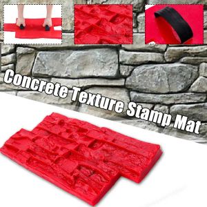 Décorations Moules de polyuréthane pour le béton Garden Maison Décor Texture Floors muraux Moule de ciment Ciment Stamps Modèle 40x20cm