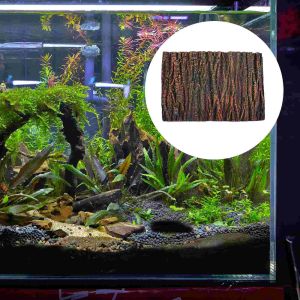 Decoraties Reptielen Aquarium Achtergrond Bord Emulatie Eikenschors Geïmiteerd 3D Aquarium Decoratief Landschap Schieten Schuim Levensecht